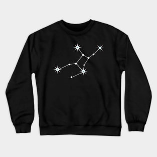 Virgo on Black Crewneck Sweatshirt